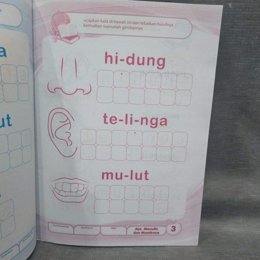 Buku Anak Ayo Menulis dan Membaca Ukuran Besar