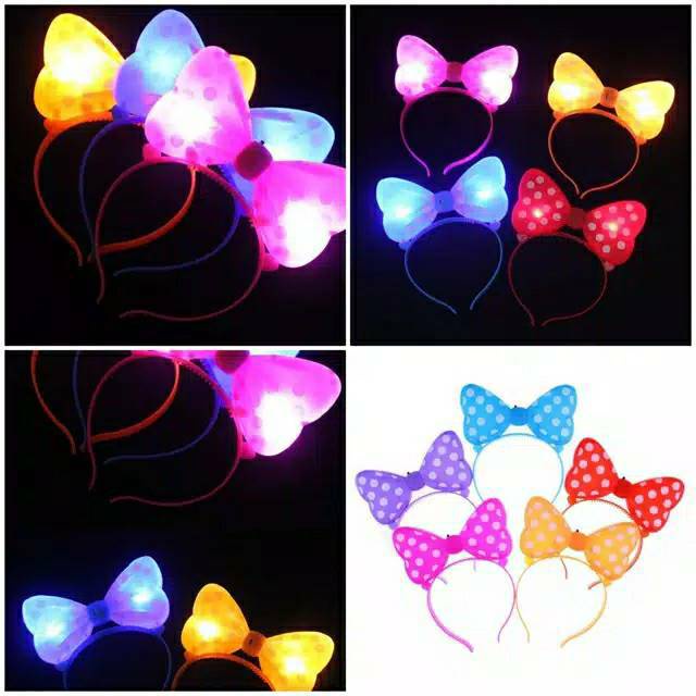 BANDO PITA MINNIE MOUSE LED ( BISA NYALA )