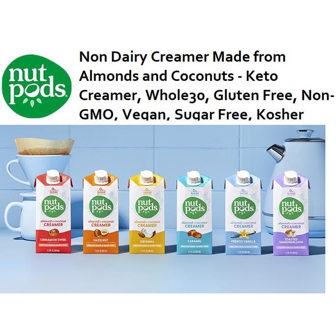 

Nutpods Coffee Creamer Unsweetened Non Dairy Akmond Coconuts Vegan