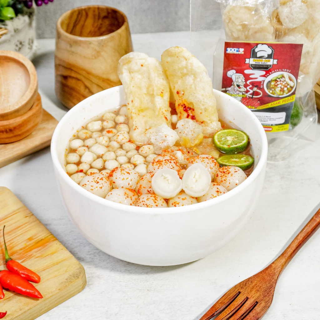 Baso aci cuanki isi 12 baso boci homemade JELETOT INTANS sehot abah BASO ACI KHAS GARUT instan