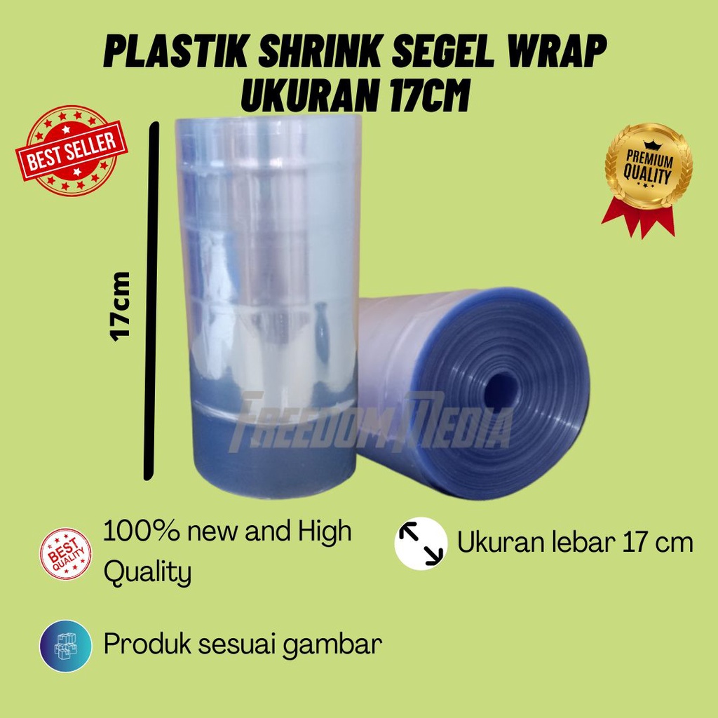 

Plastik Shrink Segel Wrap ukuran 17cm