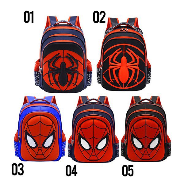 BARU LIN116 Tas Ransel Sekolah Anak Motif Spiderman-Your Affordable Quality!