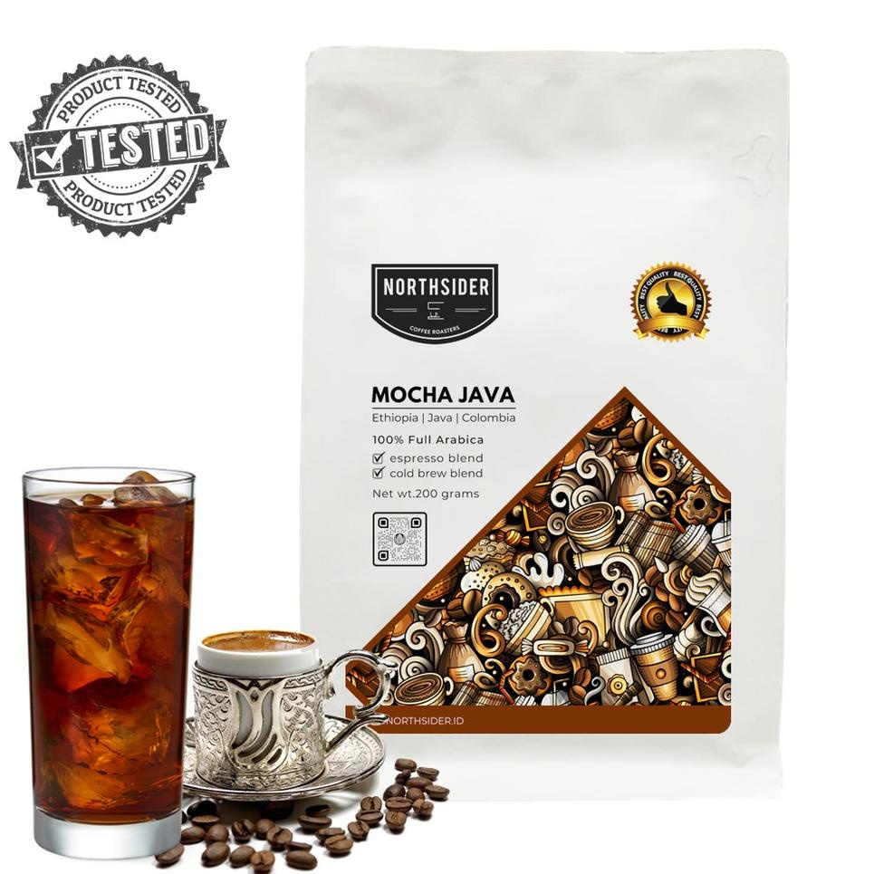 

♧ KOPI BIJI COLD BREW-ESPRESSO BLEND MOCHA JAVA - 200GR NORTHSIDER COFFEE ☟