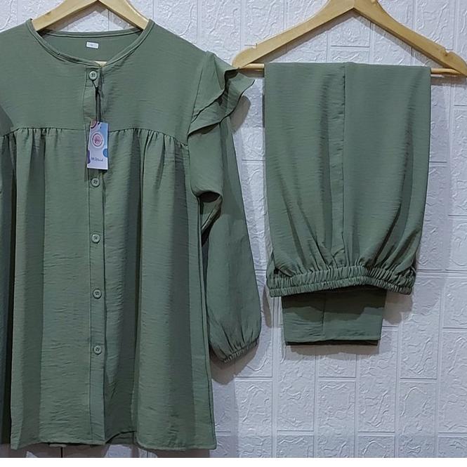 ➾ ONE SET RAYON CRINKLE AIRFLOW SETELAN // SETELAN RAYON CRINKLE AIRFLOW // DRESS RAYON // SETELAN R