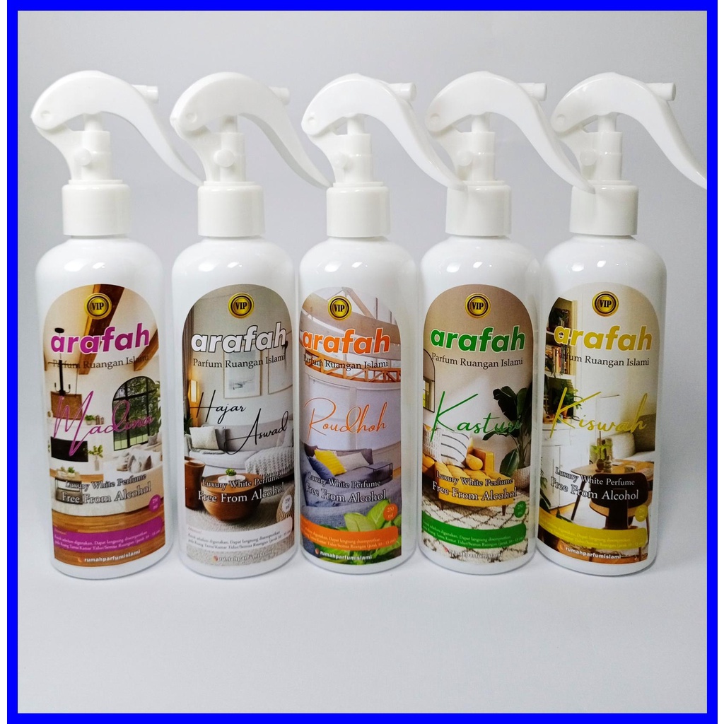 Kiswah, Arafah Parfum Ruangan VIP 250ml, Arafah Parfum Ruangan Islami VIP, Parfum Ruangan Bernuansa 