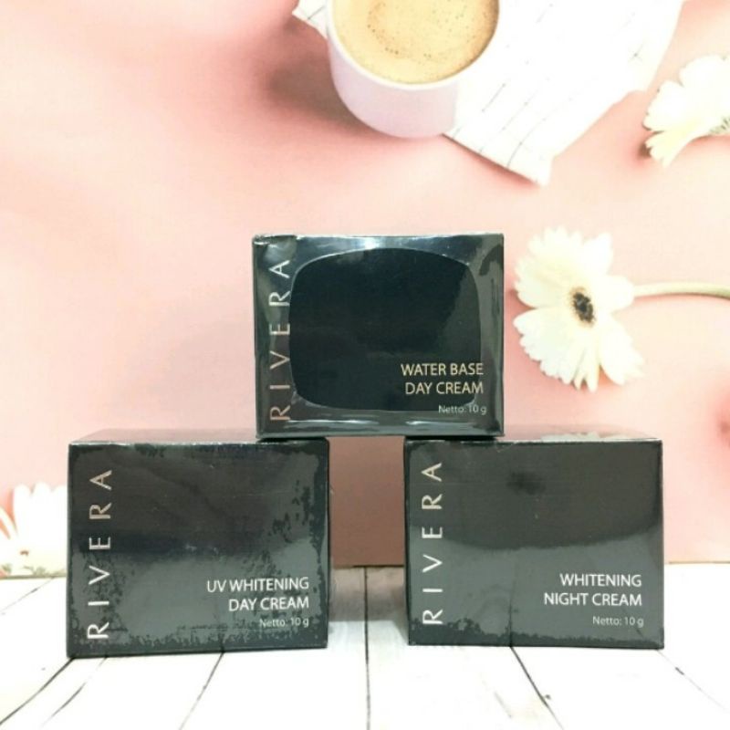 Rivera Blue Whitening Night Cream - Krim Malam - 10gr