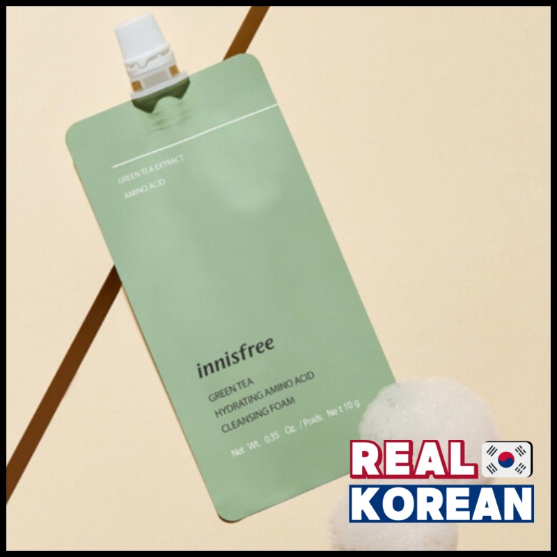 Innisfree Greantea Hydrating Amino Acid Cleansing Foam 10g