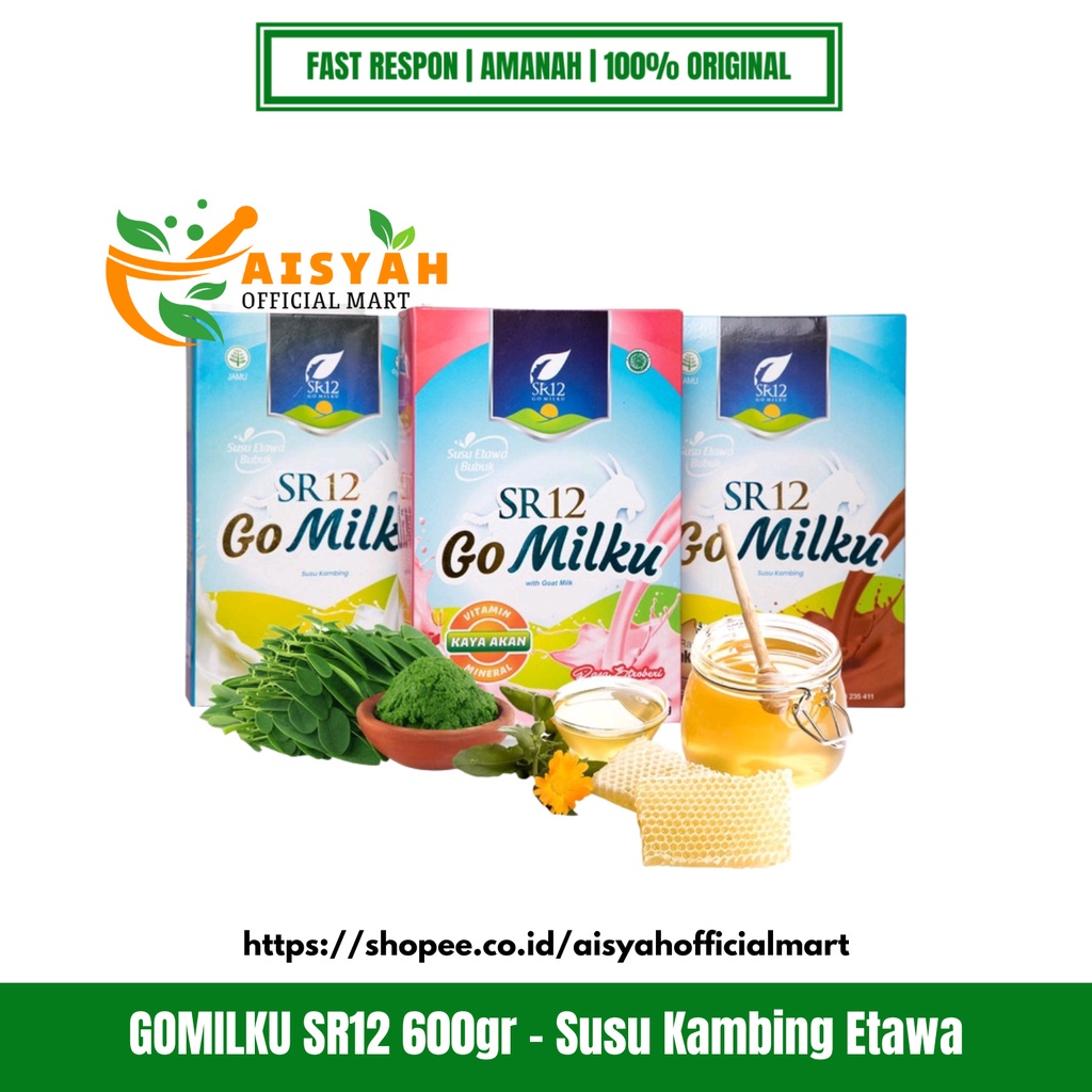 

GOMILKU 600gr - Susu Kambing Etawa Herbal SR12 Rendah Gula