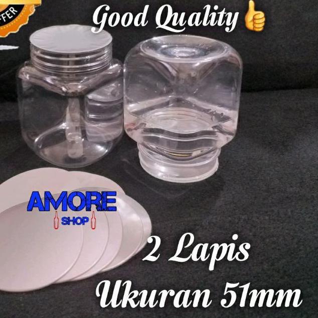 ۝ 100Pcs - Seal Alumunium Foil - Segel Aluminium Foil / Segel Toples Sambal Untuk Toples Diameter 5c