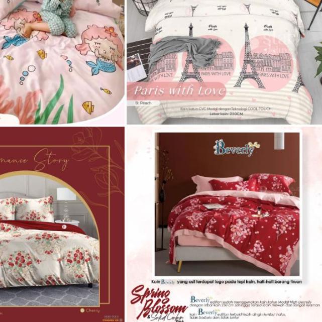 ➤ Sprei Set ANTI GESER Katun Lokal PREMIUM ✭