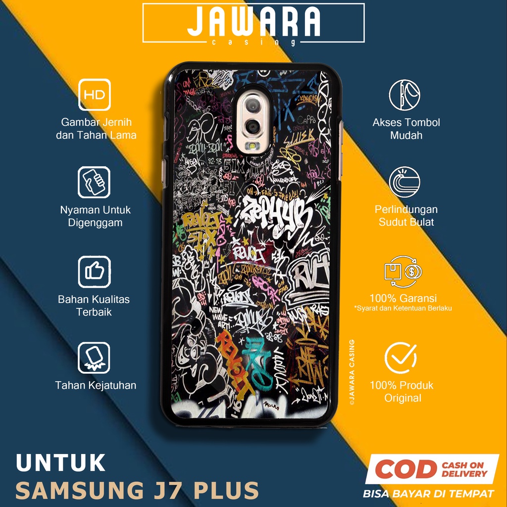 Case Samsung J7 Plus Casing Samsung J7 Plus Jawara Casing [GRFY] Case Glossy Case Aesthetic Custom C