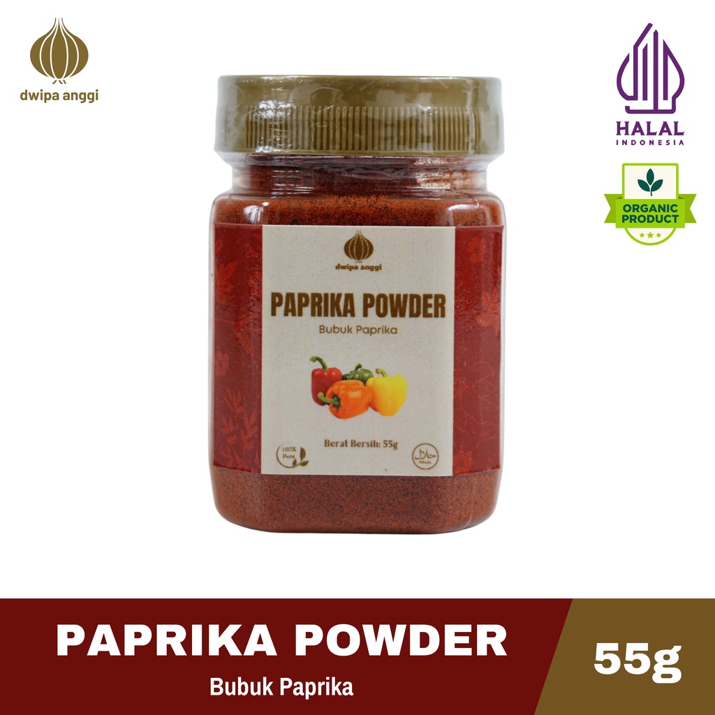 

Bubuk Paprika 55g | Paprika Powder | Bumbu Paprika Premium Bubuk | Paprika Giling | Paprika Kering | Paprika