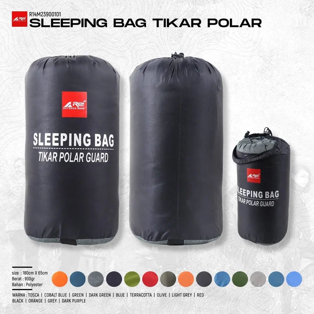 Sleeping Bag Polar Tikar Guard AREI Outdoor Gear / Kantong Tidur Camping Rei