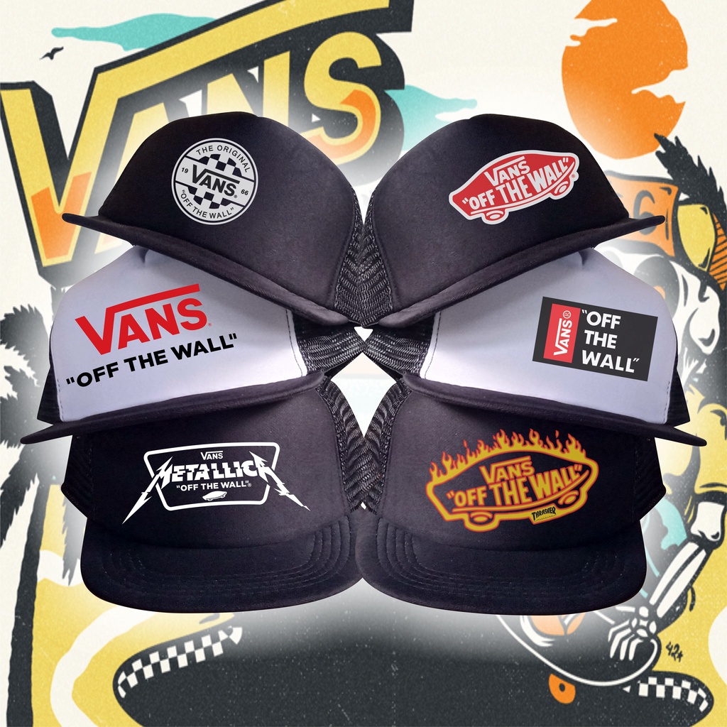 TOPI JARING TRUCKER HAT VANS | VANS OFF THE WALL | VANS x THRASHER | VANS x METALLICA