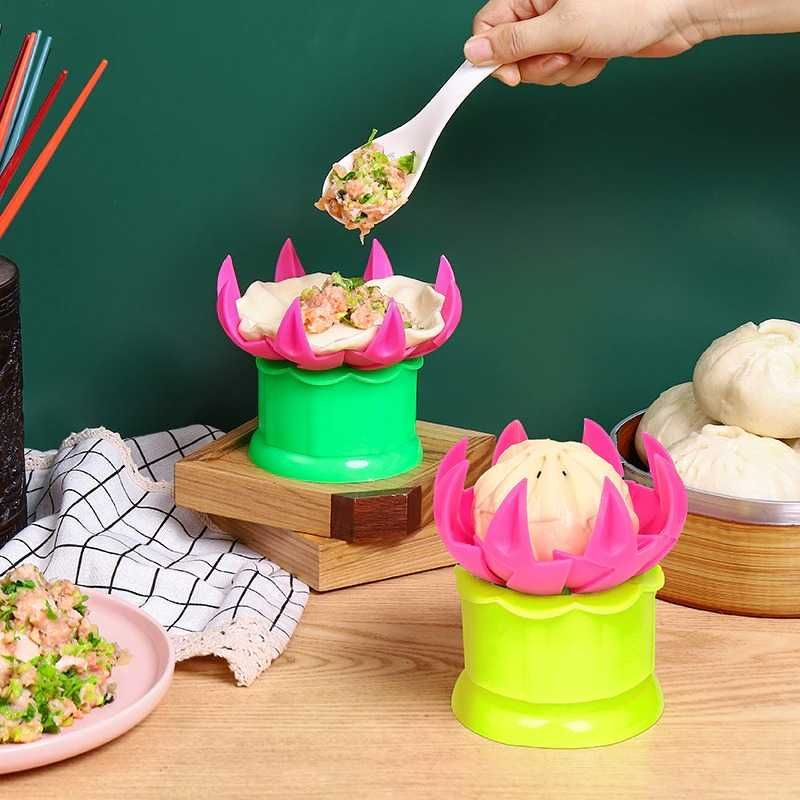 ZONGZI Alat Cetak Bakpau Baozi Dumpling Steam Bun - PK102 Small Hijau