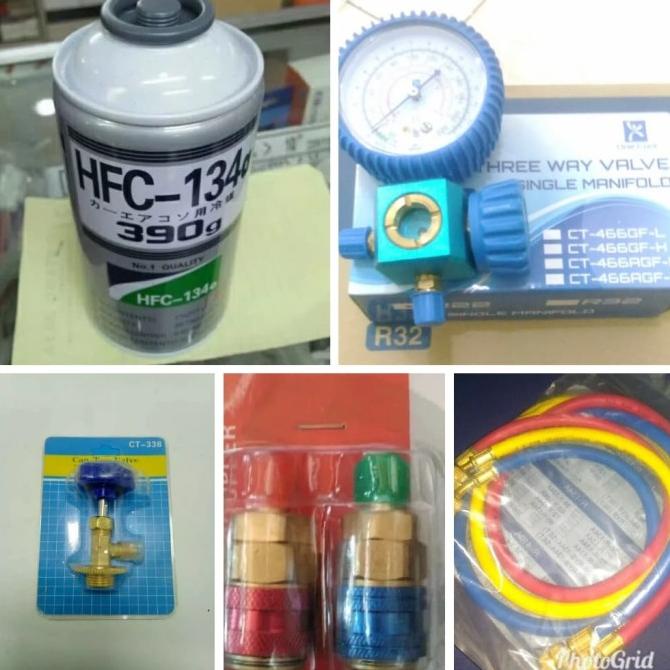 Paket Isi Freon Mobil Paket Hfc-134A Freon R134A Kaleng Sight Glass
