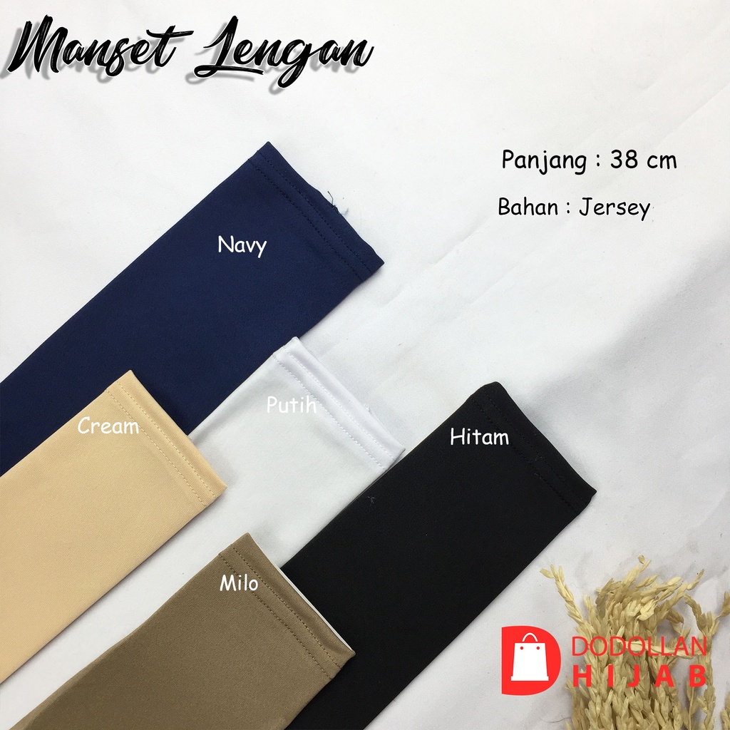 Manset Tangan Wanita Hijab Deker Lengan Kaos Jersey