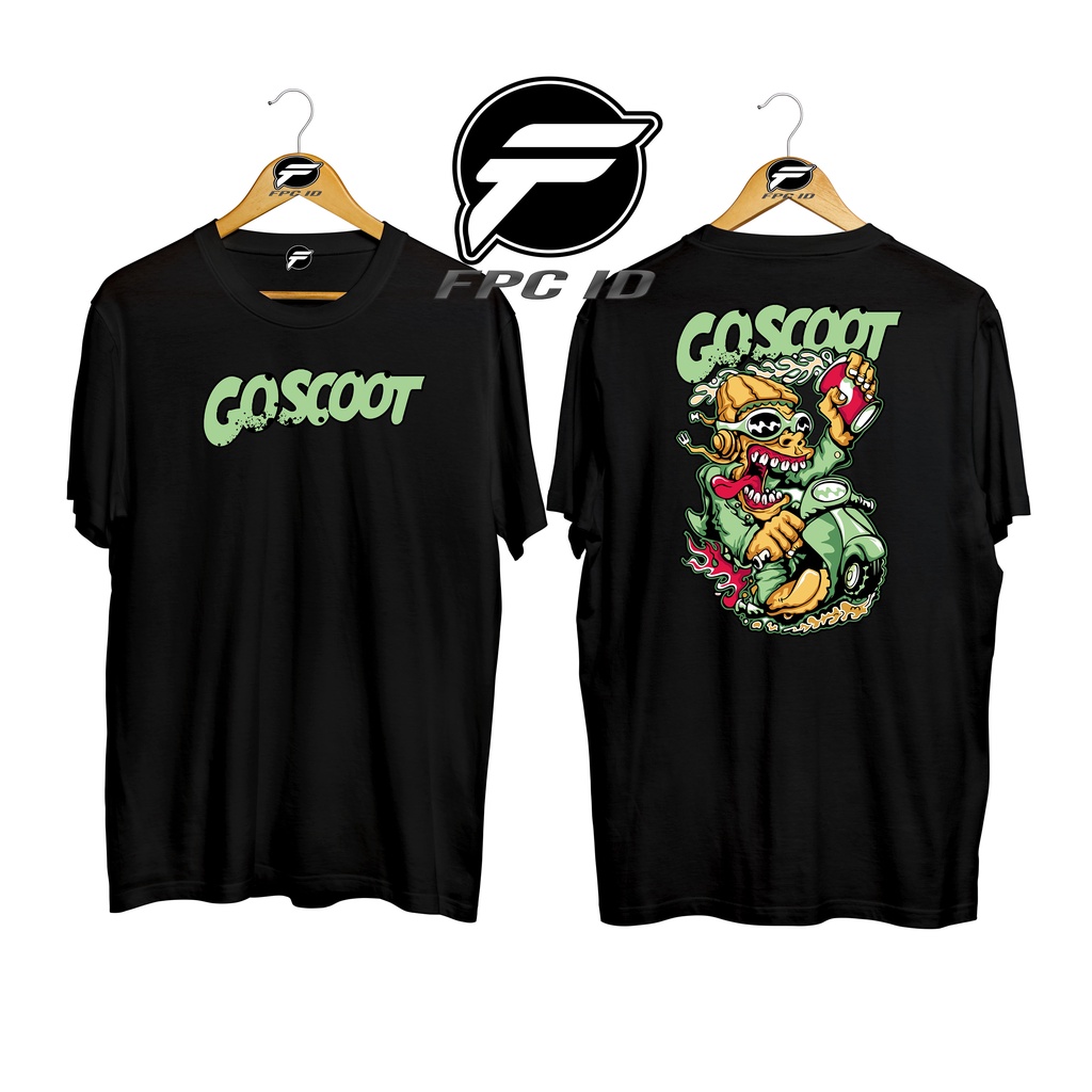 Kaos Vespa Goscoot Cotton Combed 30s Pakaian Distro Jumbo Pilihan Favorit Fpc Id