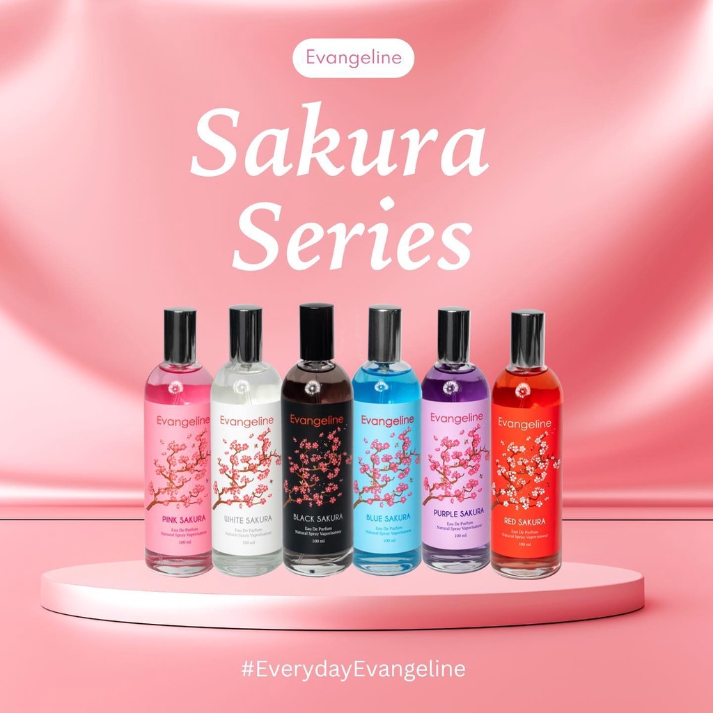 [BPOM] Evangeline Eau De Parfum 100ml || Selection || Hijab Series || Batik || Musk || Sakura Parfum