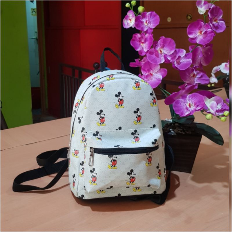 BESTSELLER tas ransel cewek mini crem/tas ransel Backpack mini murah FREE ONGKIR/GRATIS ONGKIR