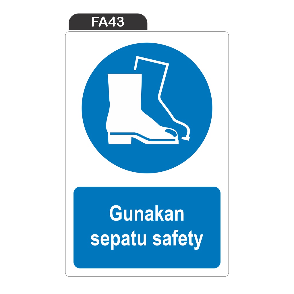 

RAMBU GUNAKAN SEPATU SAFETY