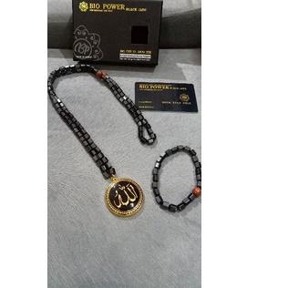 ✵ kalung dan gelang bio power black jade ♢