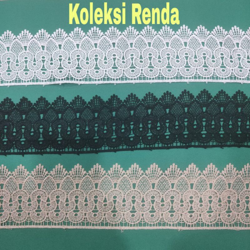 RENDA GIPER GUIPURE GIVER BORDIR LEBAR 8,5CM HARGA PER 100CM