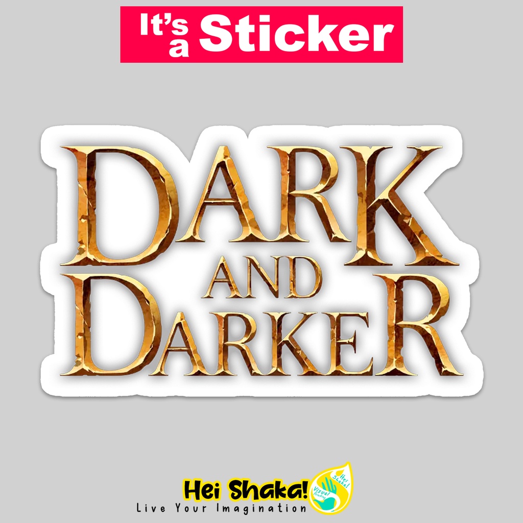 

Stiker Dark And Darker Sticker Gamer Tempelan Gaming Bahan Vinyl Anti Air