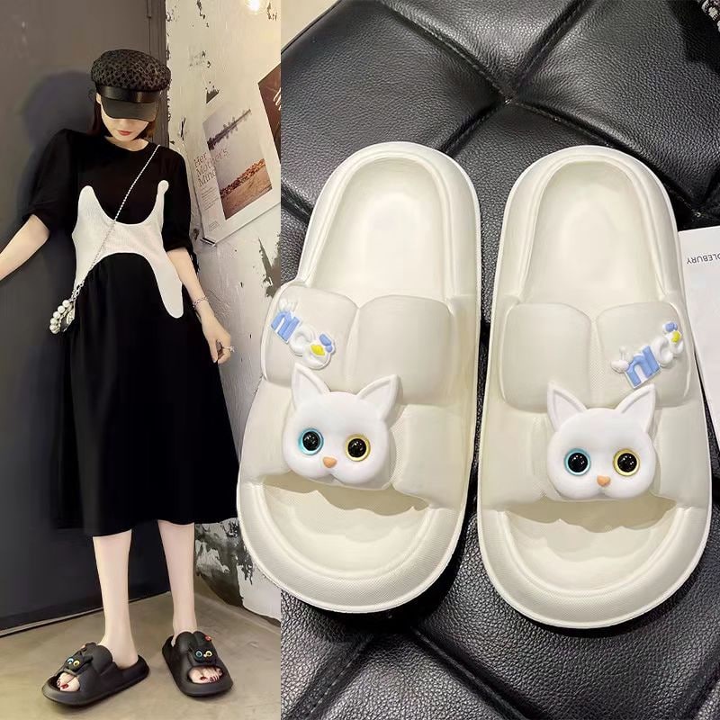 Sandal Karet Lucu Anti Slip/ Sandal slop rumah pria wanita Elastis