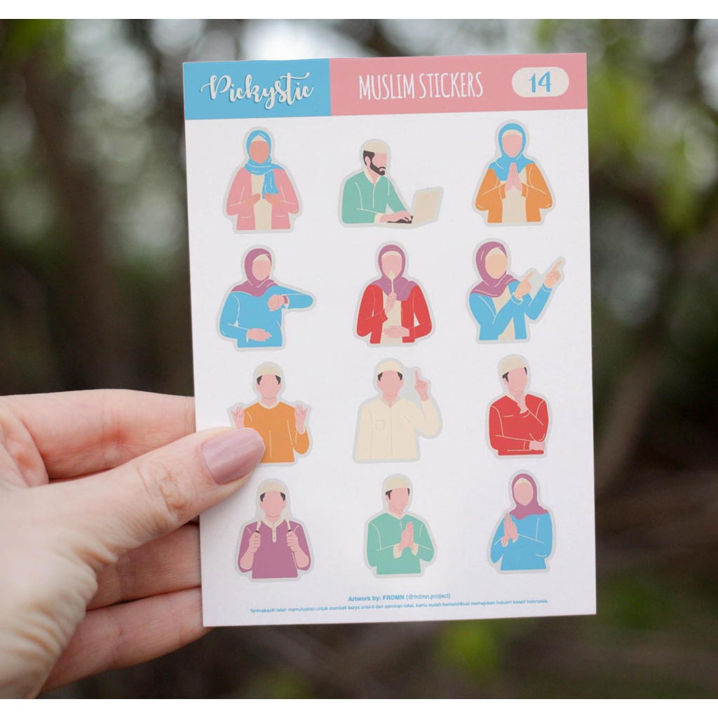 

Pickystic stiker ( 14 muslim ) Sticker Journal Scrapbook