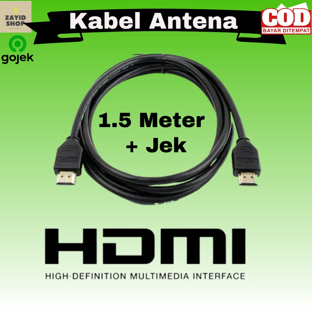 Kabel HDMI Tv LED lcd ke stb set top box Kabel Hdmi Ke Hdmi Male To Male Full Hd