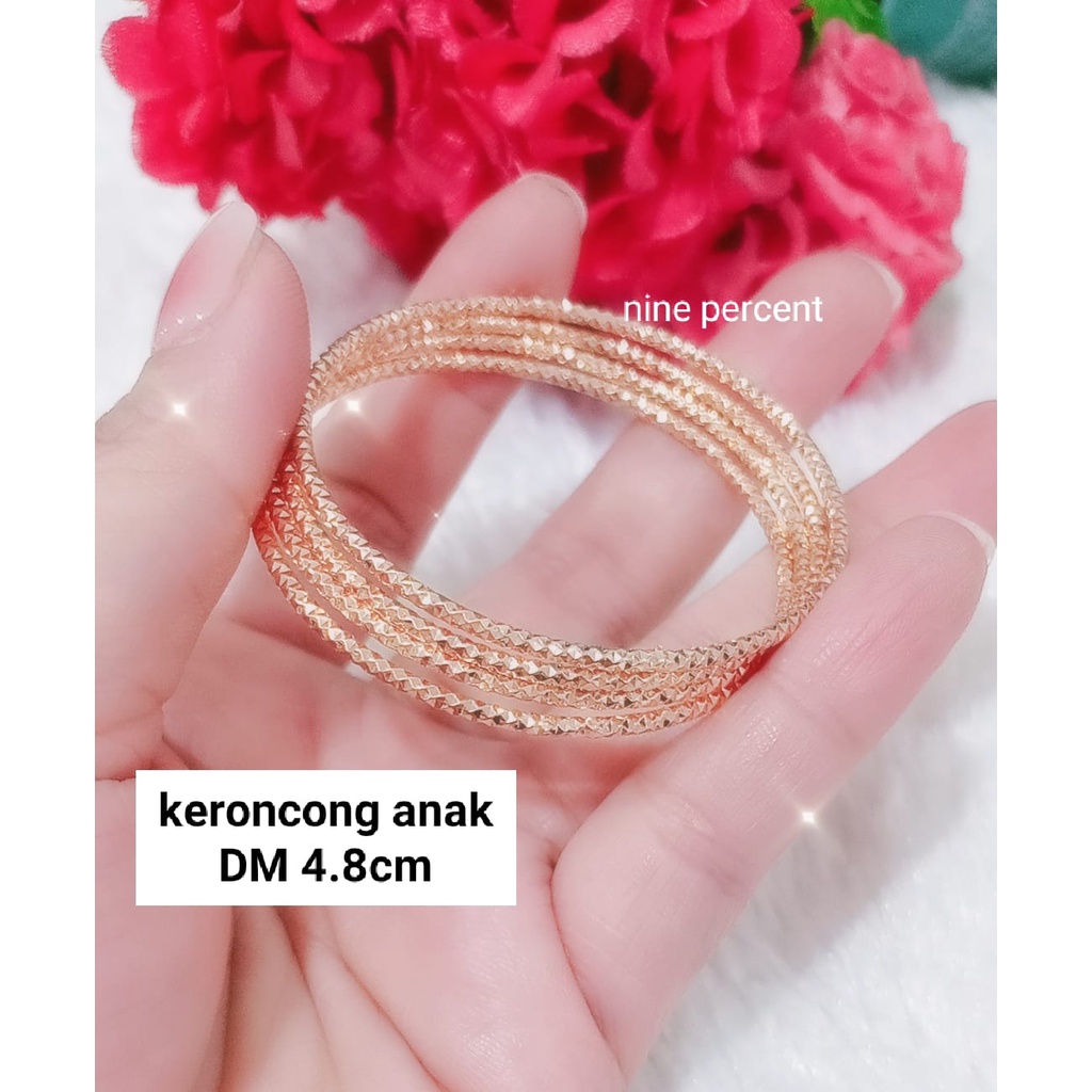 Keroncong anak xuping gold mewah isi4 pcs