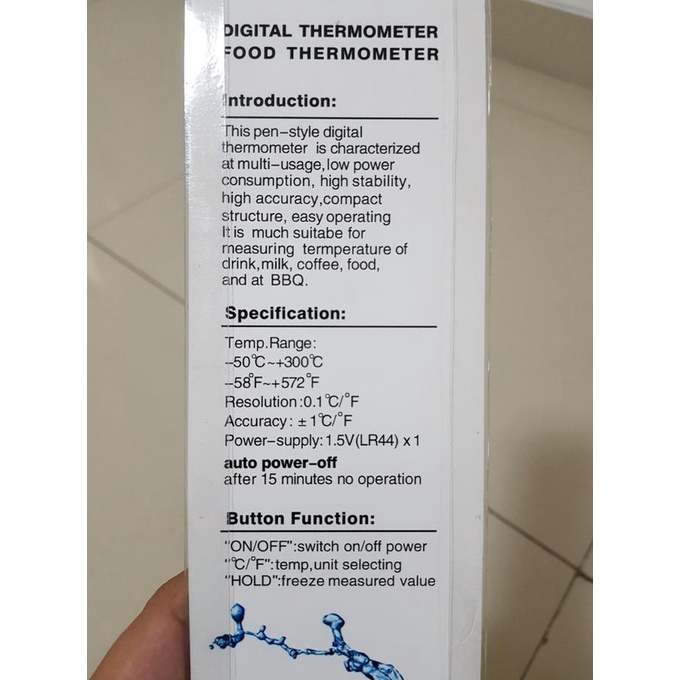 

Digital BBQ Food Cooking Thermometer susu TP 300 big LCD TP300 lon06