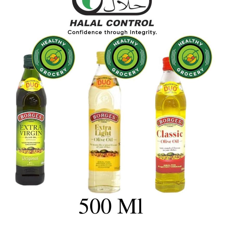 

Pro sale Borges Extra Virgin / Extra Light / Classic Olive Oil 500ml Minyak Zaitun EVOO MPASI MURAH BORJES ELOO MINYAK SEHAT