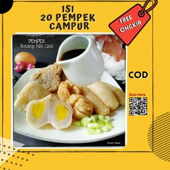 

◊ Pempek Palembang/Pempek Palembang Asli/Pempek Palembang Frozen paket isi 20 pcs/Pempek Palembang Murah/empek empek Palembang ☚