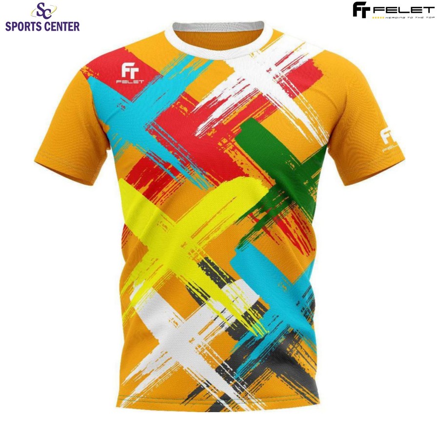 New Kaos / Jersey Player Badminton Felet RN 3605B / RN 3605 B Orange