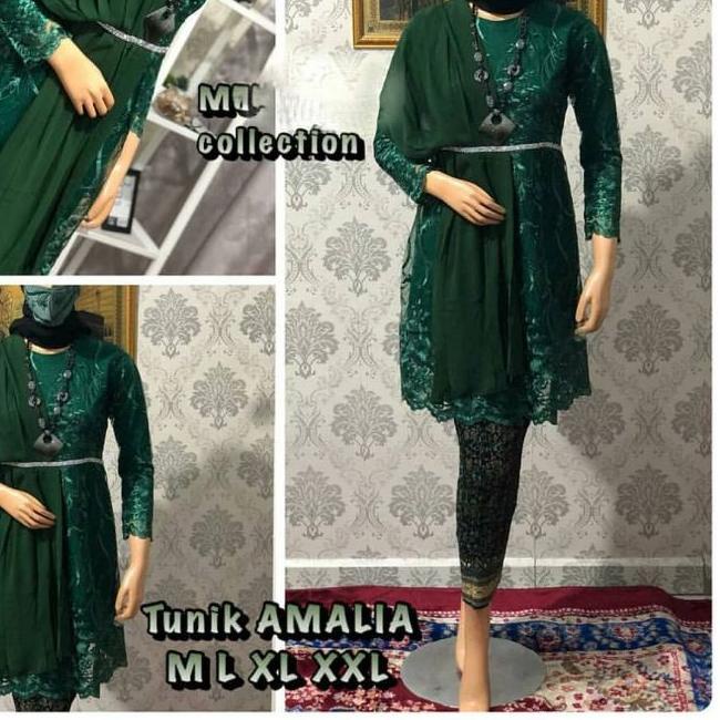 Sale✅-Dewi • SETELAN KEBAYA TUNIK AMALIA SELENDANG / KEBAYA OUTFIT KEKINIAN / KEBAYA KONDANGAN / KEB