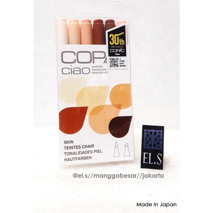 

Copic Ciao Set 6 warna Skin