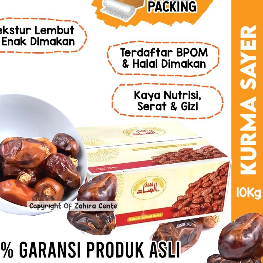 

☼ KURMA SAYER DUS 10Kg Terdaftar Halal Untuk Takjil Buka Puasa MP Eksklusif Emirate ✺