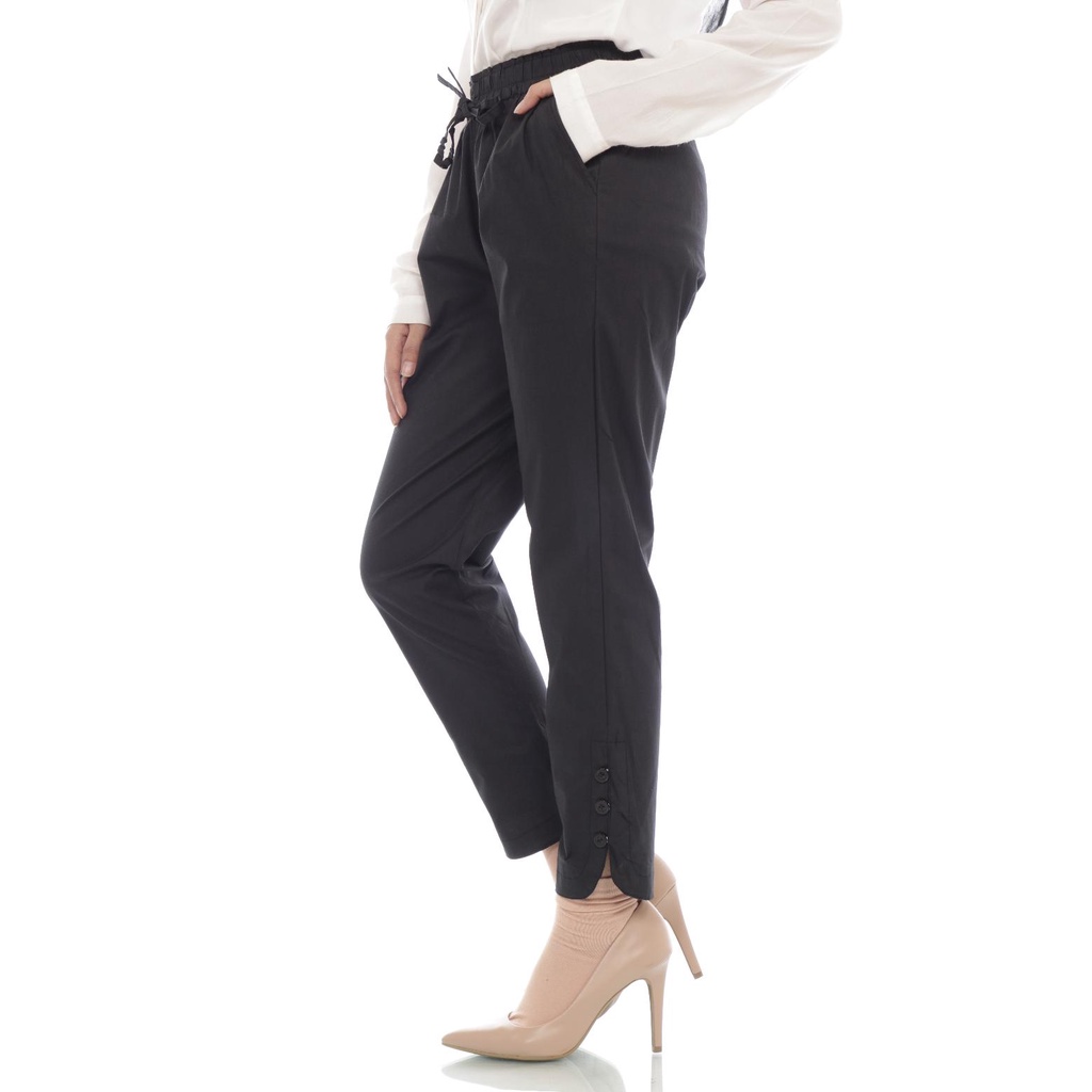 NHM Celana Panjang Wanita Cindy Pants, Celana Kerja Formal Casual Stretch