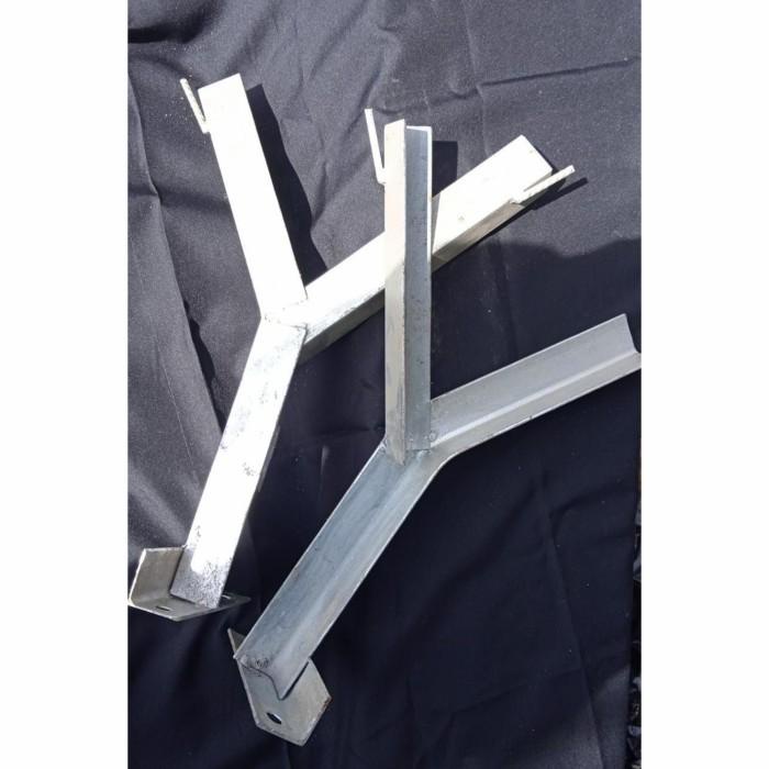 Penyangga Kawat Duri Silet Bto Cbt Penopang Tembok Tiang Y Siku Besi