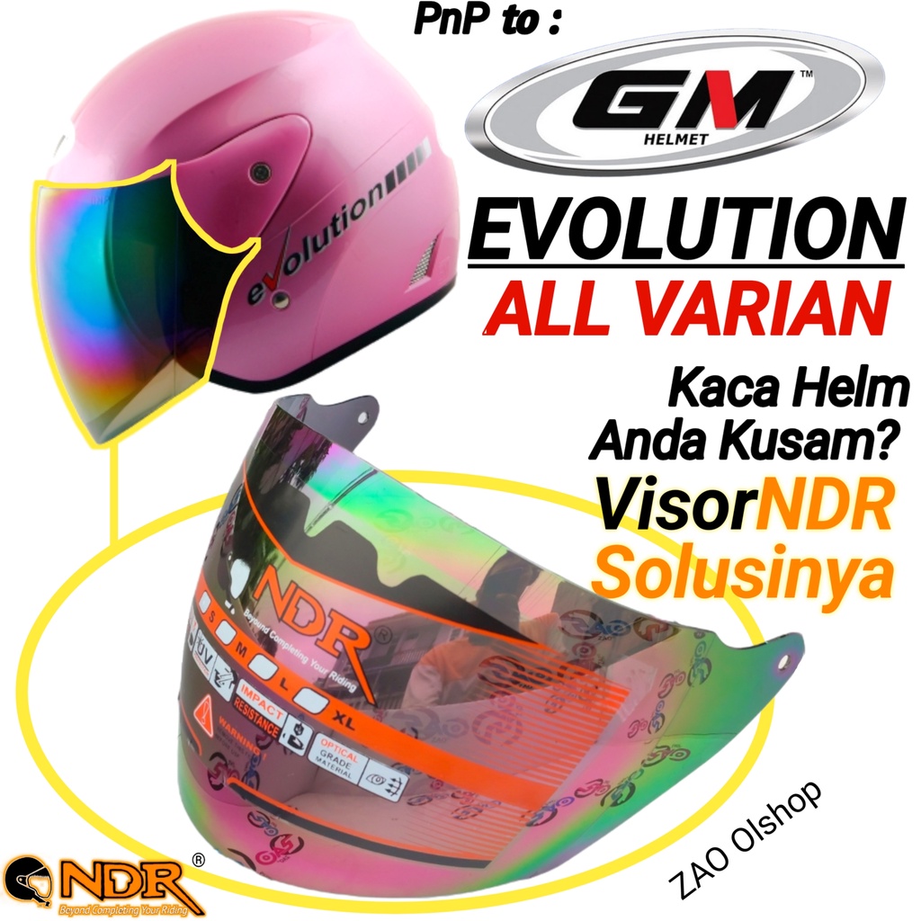 Kaca Helm | Visor | GM EVOLUTION by NDR helmet gm evo