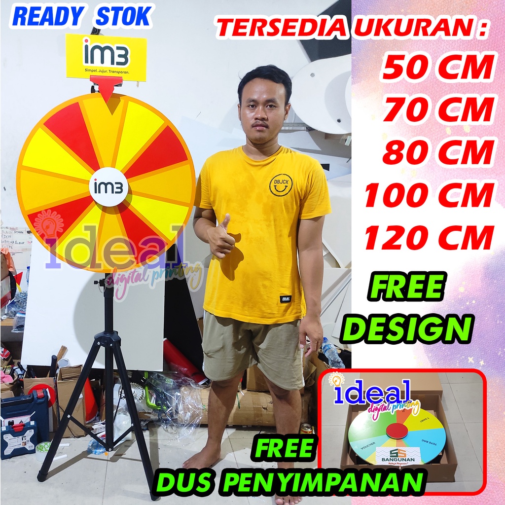 Roda undian / roda keberuntungan / wheel of fortune / putar roulette