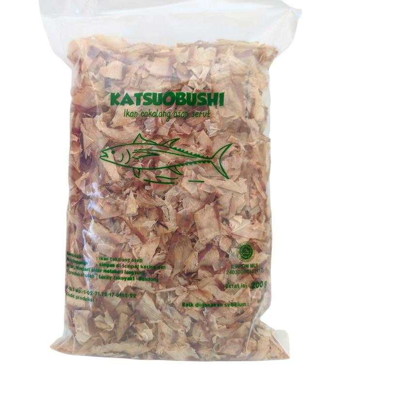

✱ KATSUOBUSHI HALUS 200 GRAM IKAN CAKALANG ASAP SERUT HALAL ⅍