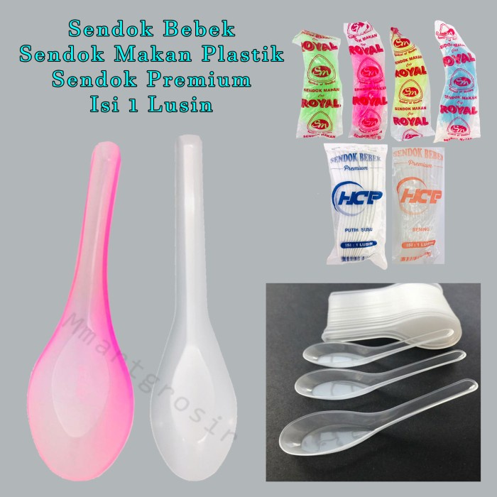 [Sendok Bebek] Sendok Bebek/Sendok Makan/Sendok Plastik Tebal/Sendok Premium/1Lusin [Peralatan]