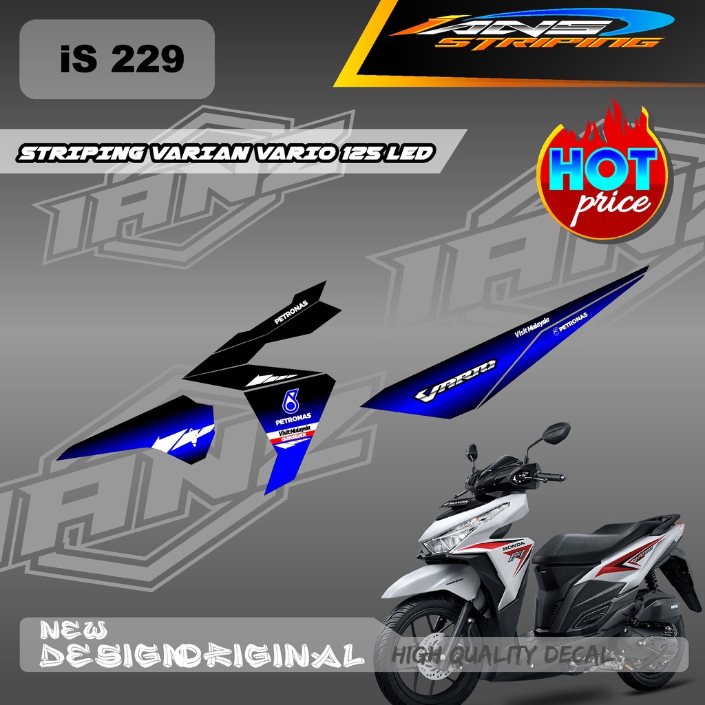 STIKER DECAL HONDA VARIO 125 LED PETRONAS SERIES / DECAL HONDA VARIO 125 LED PETRONAS / STIKER KERETA VARIO 125 LED IS229