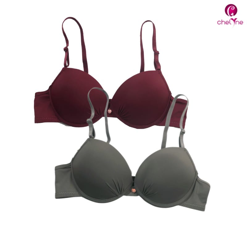 BH Chelyne Seamless V9552 Dengan Kawat Penyanggah - Premium Push-Up Breathable Bra 34/38