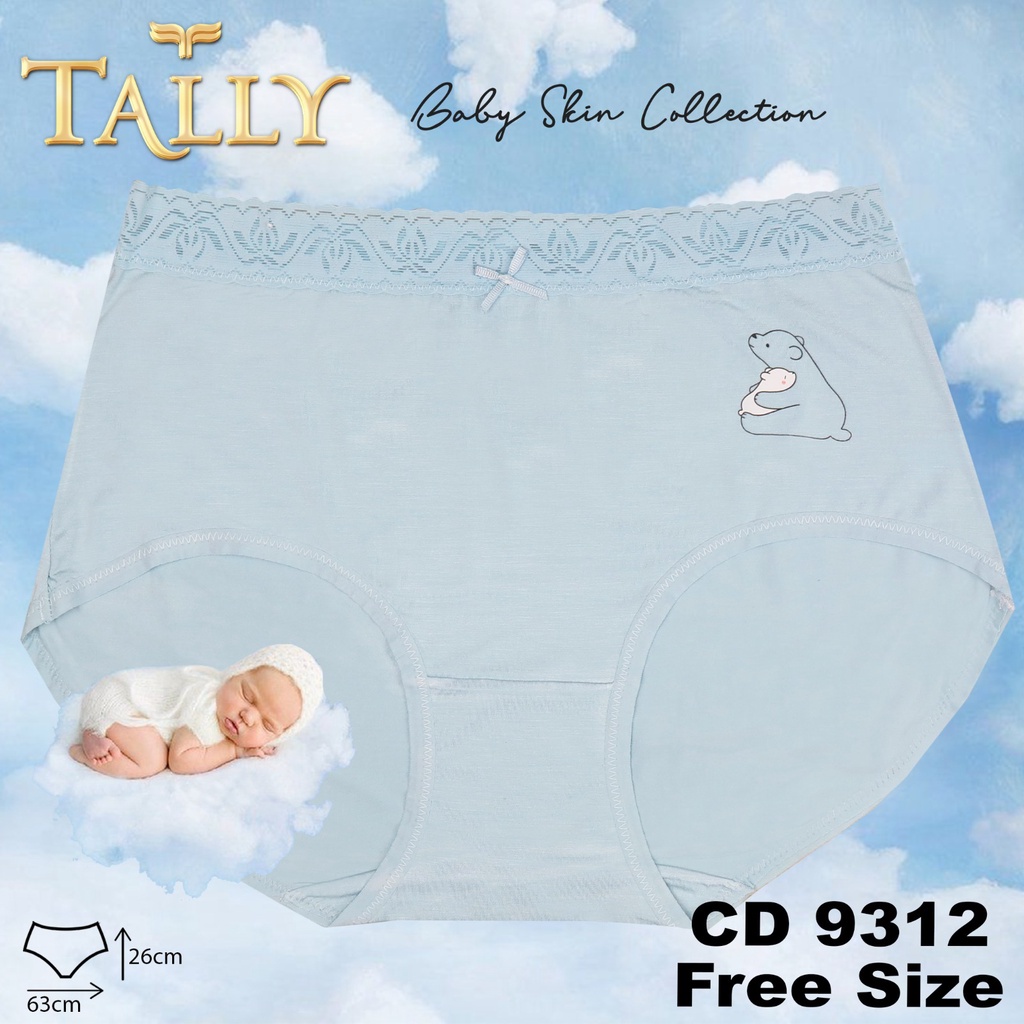 NEW CD MOTIF 9312 TALLY BABY SKIN - CD BABY SKIN MOTIF BAHAN LEMBUT LICIN -   CD Celana Dalam Wanita Bahan Baby TALLY Celana Dalam Wanita Bahan Katun Baby Skin Fit to L - XL PREMIUM Collection CD 9312 - ARA98STORE