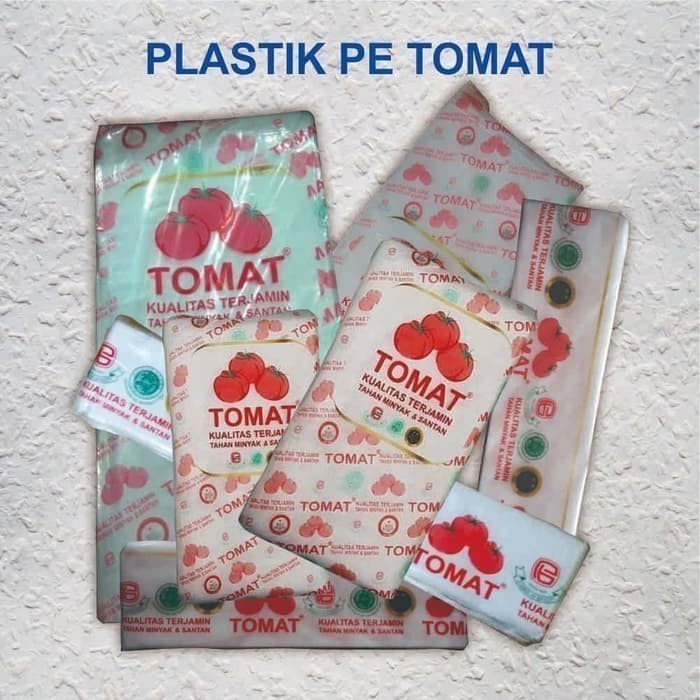 PE Tomat Kantong Plastik 12 x 25 cm