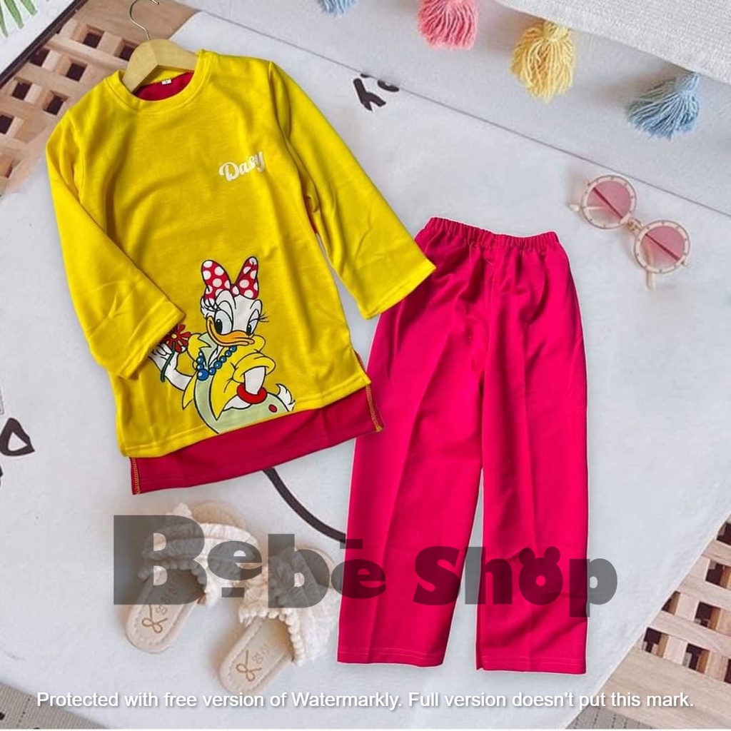 Baju anak perempuan motif mikymaousee banyak pilihan warna usia  2 sampai 12 tahun